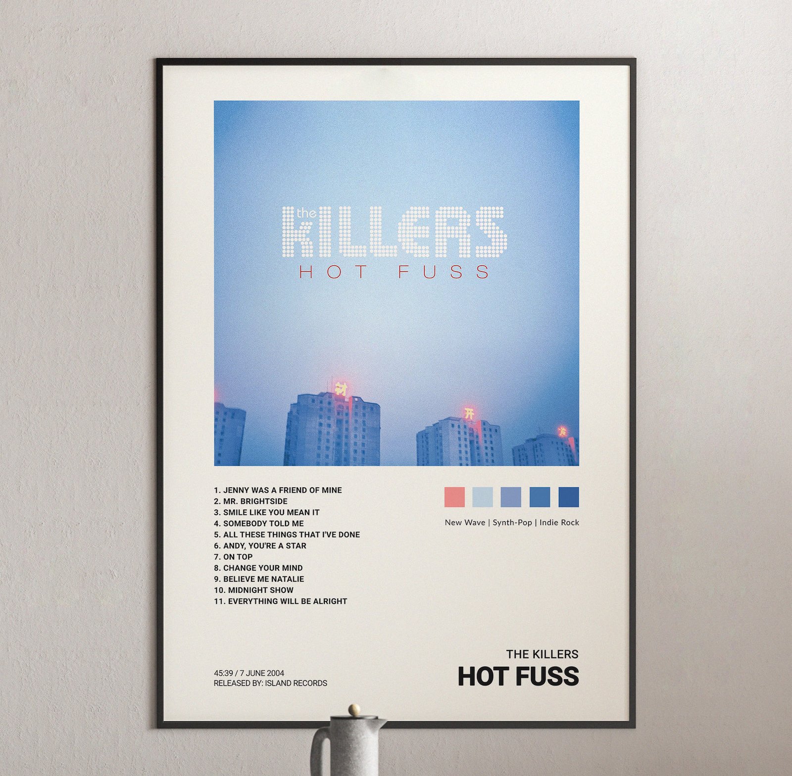 The Killers - Hot Fuss Album Cover Poster | Architeg Prints